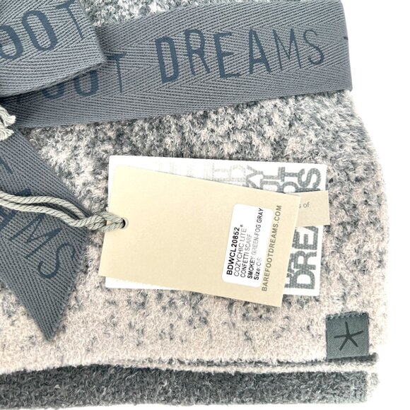Barefoot Dreams CozyChic Lite Confetti Scarf Smokey Green Fog Gray NWT - Picture 3 of 8